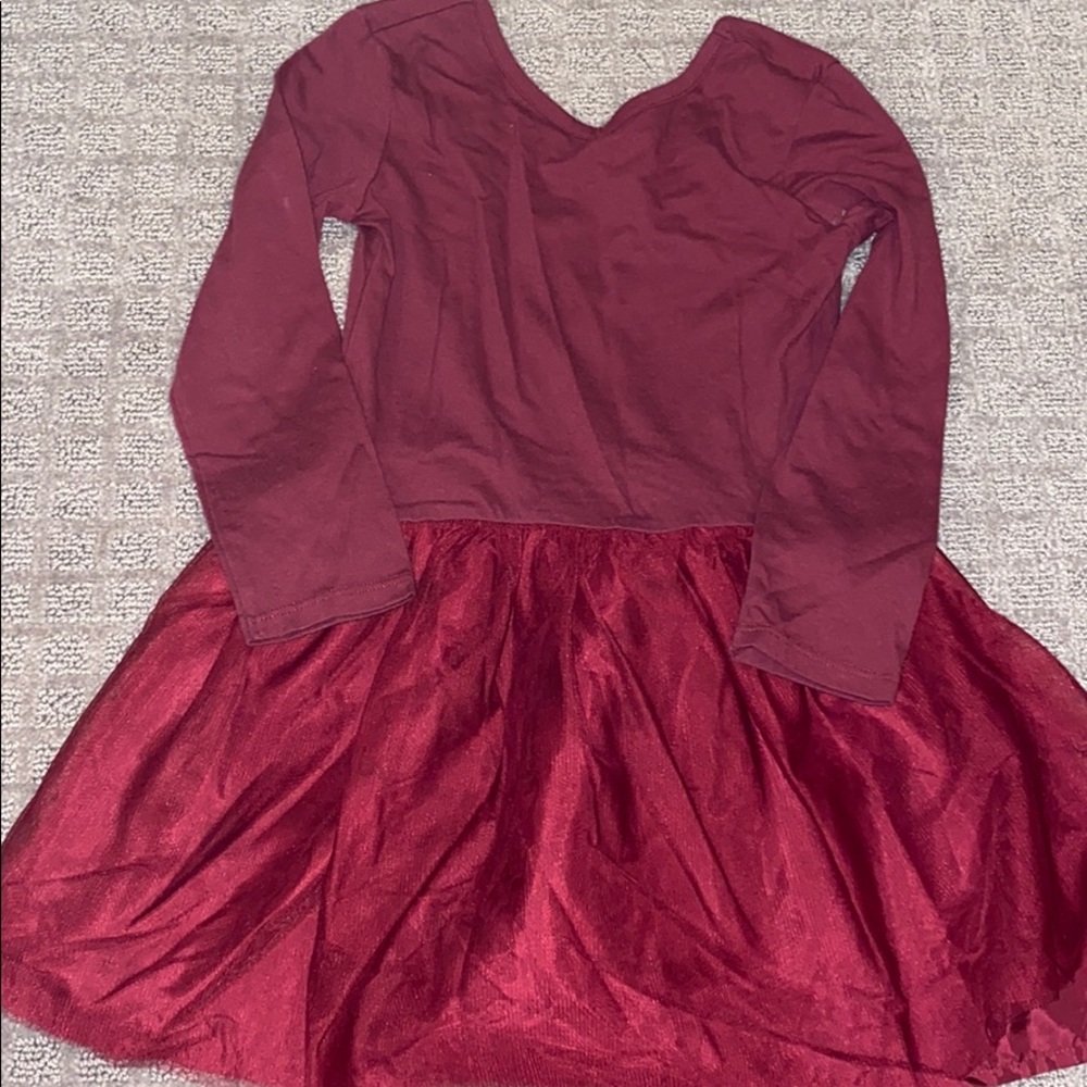 Girls old navy size 5T tutu dress - maroon